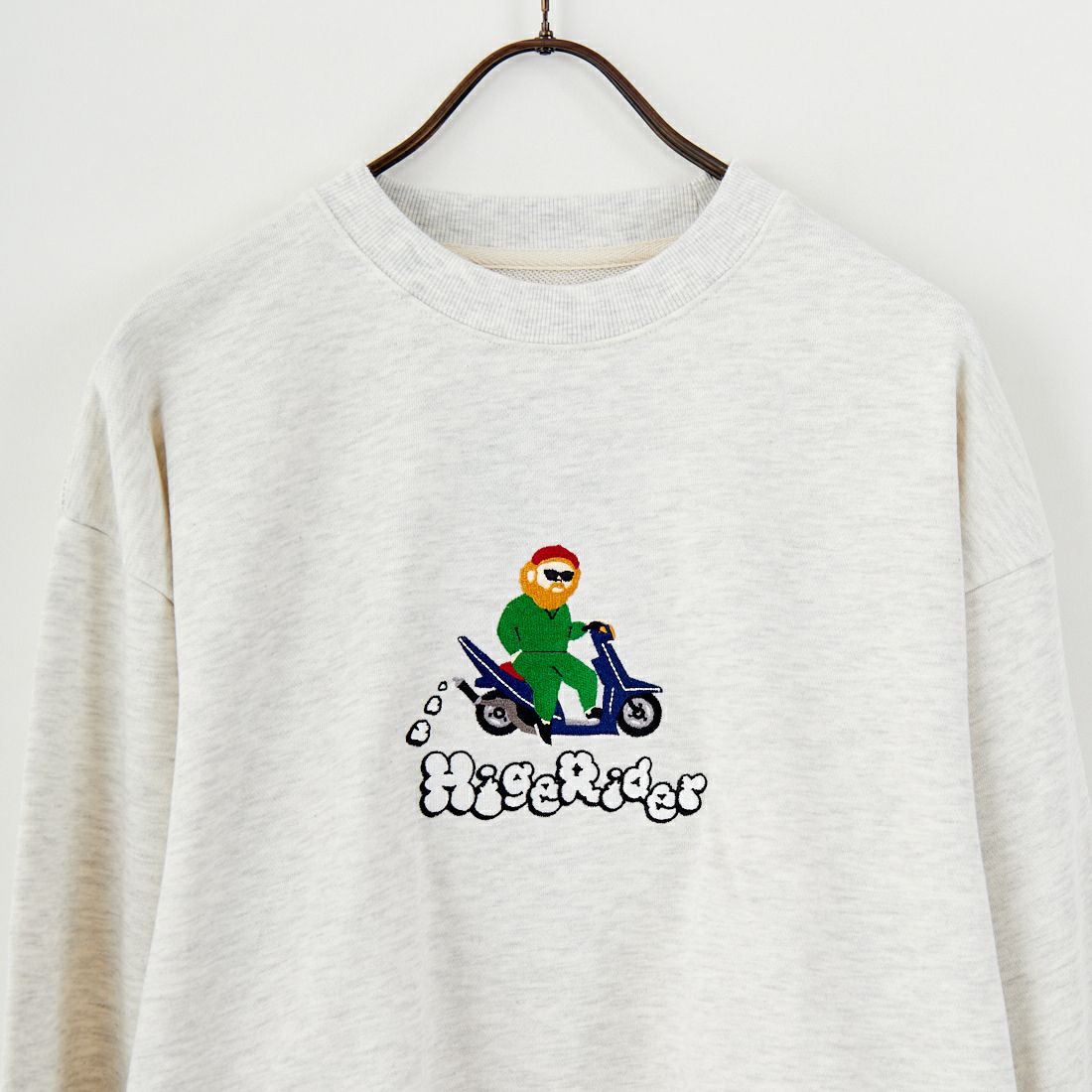 33Degrees [サーティスリーディグリーズ] HIGEOZI3 サガラ刺繍スウェット [TDR-254-087] E OATMEAL