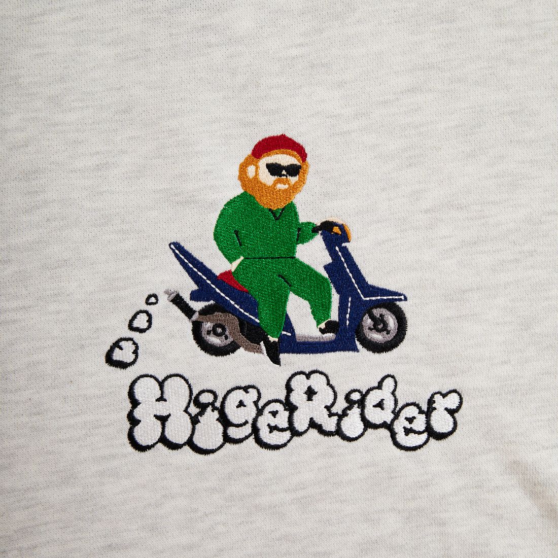 33Degrees [サーティスリーディグリーズ] HIGEOZI3 サガラ刺繍スウェット [TDR-254-087] E OATMEAL