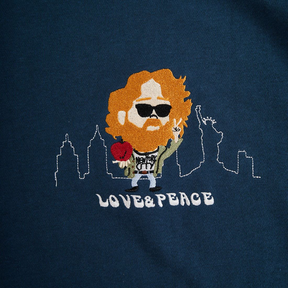 33Degrees [サーティスリーディグリーズ] HIGEOZI3 サガラ刺繍スウェット [TDR-254-087] B PETROLL