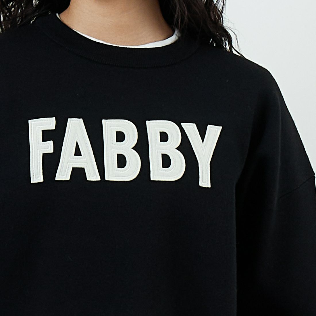 DIGNITE COLLIER [ディニテコリエ] フェルトロゴニットプルオーバー