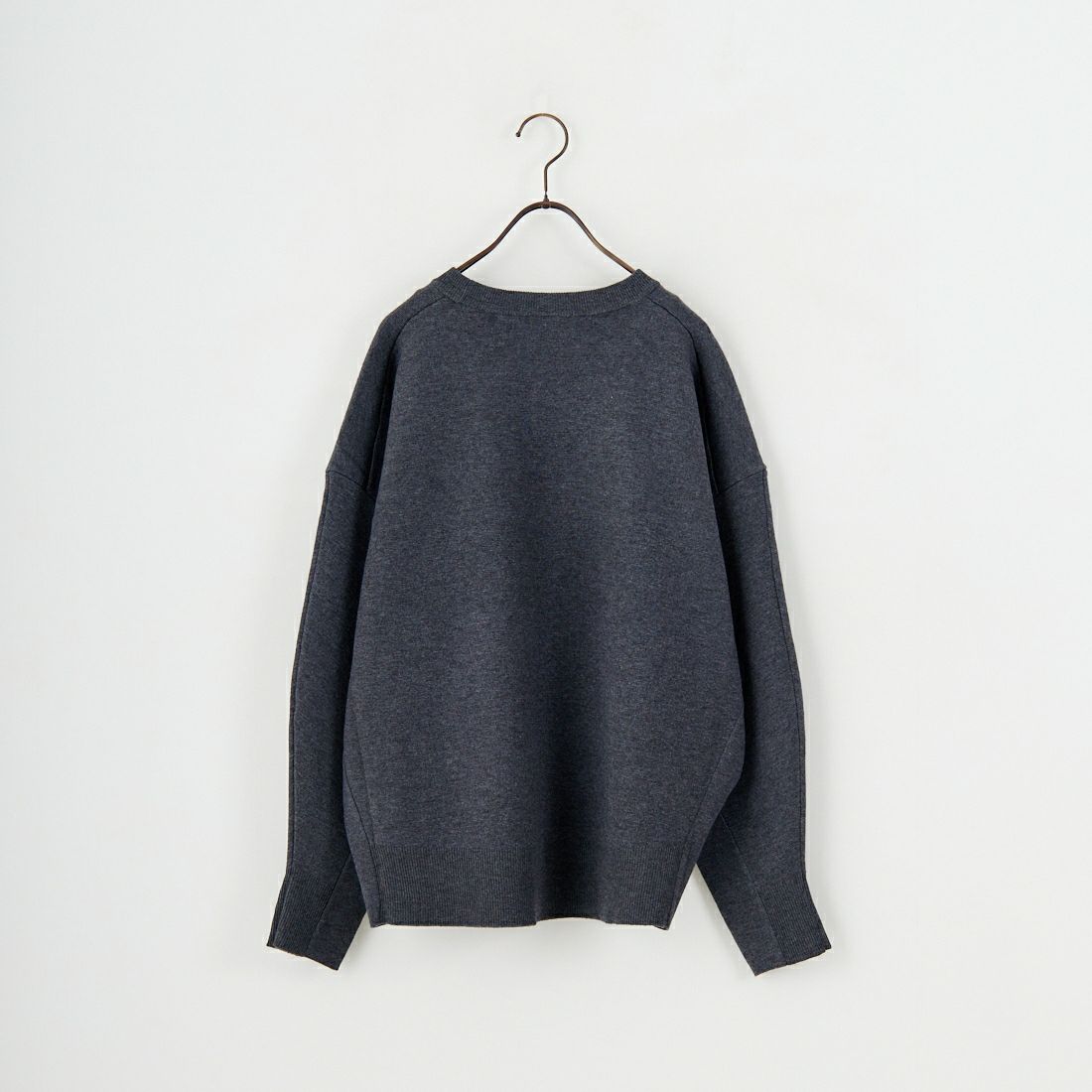 DIGNITE COLLIER [ディニテコリエ] フェルトロゴニットプルオーバー [80256324] 003 ﾁｬｺｰﾙ