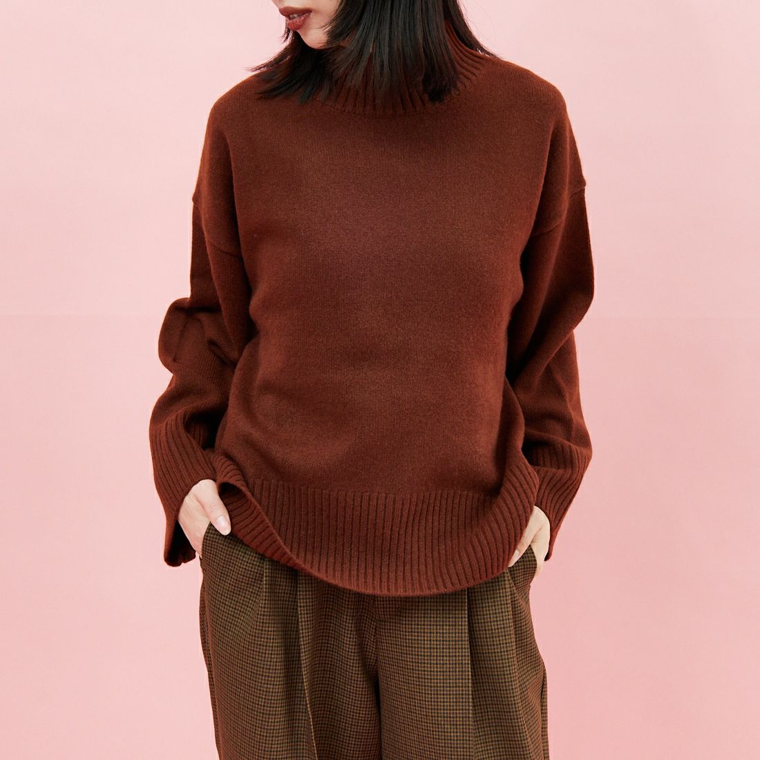 BROWN&&モデル身長：162cm 着用サイズ：F&&