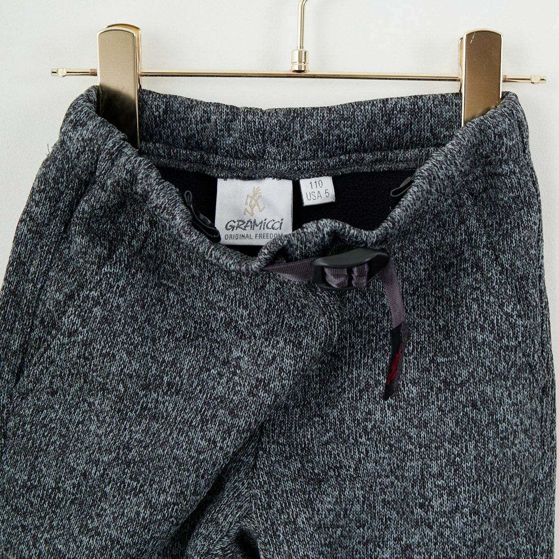 GRAMiCCi [グラミチ] ボンディングニットフリースキッズリブパンツ [G2FK-P020-K] H.CHARCOAL