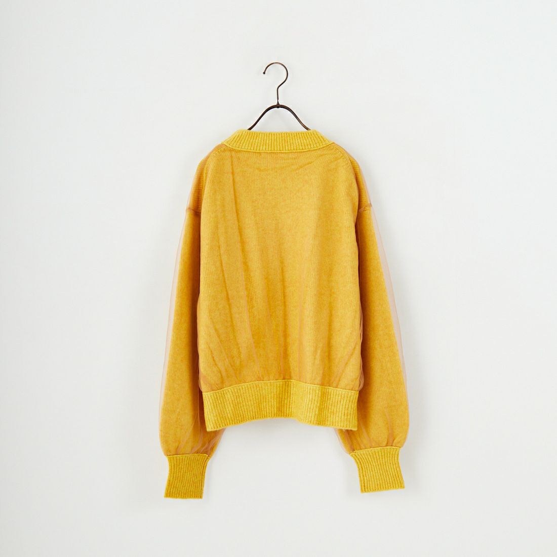 WHYTO. [ホワイト] チュールレイヤードニット [WHT25FKN4040] YELLOW