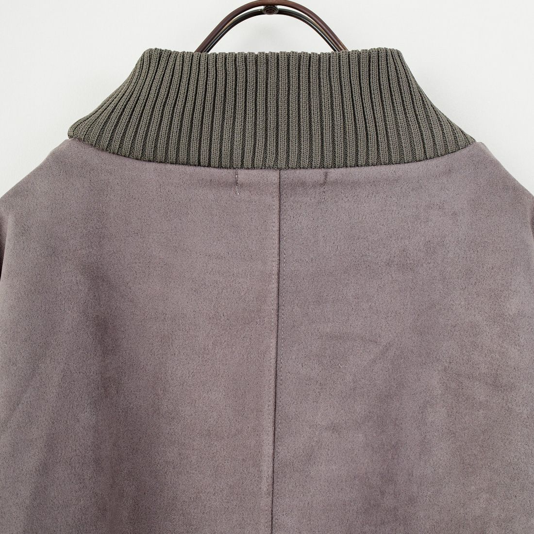 Jf Ready Made [ジェイエフレディメイド] スエードリブモックネックワンピース [3225611] ﾁｬｺｰﾙｸﾞﾚｰ