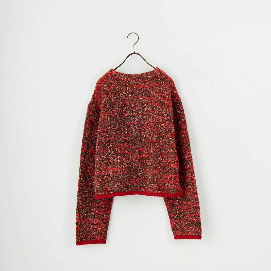 WHYTO. [ホワイト] ミックステープヤーンニットジャケット [WHT25FKN4036] RED