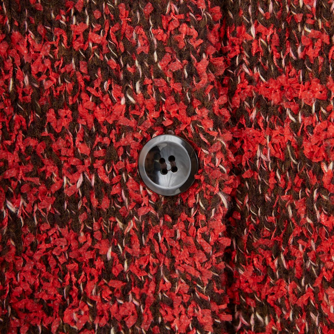 WHYTO. [ホワイト] ミックステープヤーンニットジャケット [WHT25FKN4036] RED