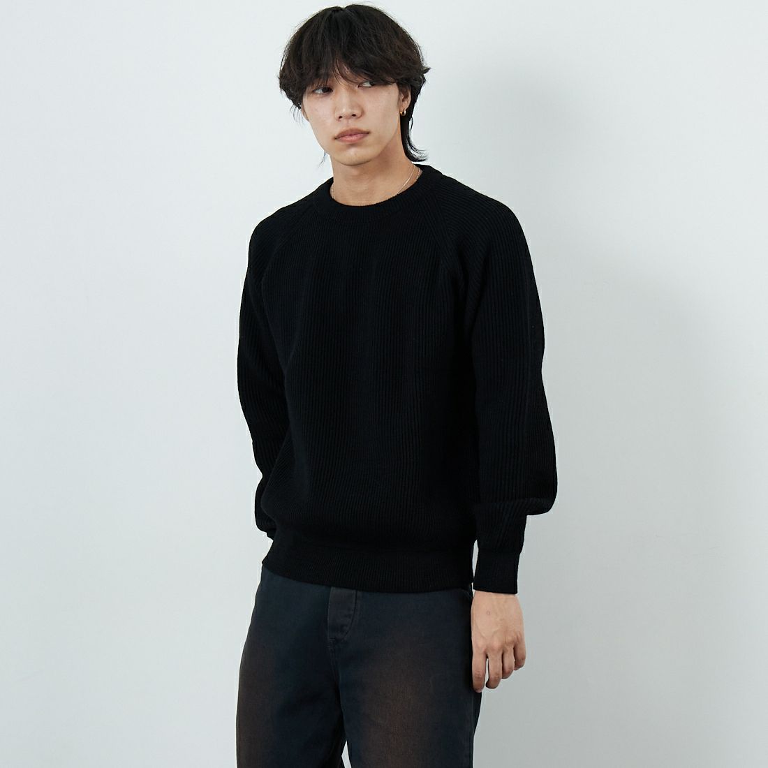 09 BLACK&&モデル身長：179cm 着用サイズ：M&&