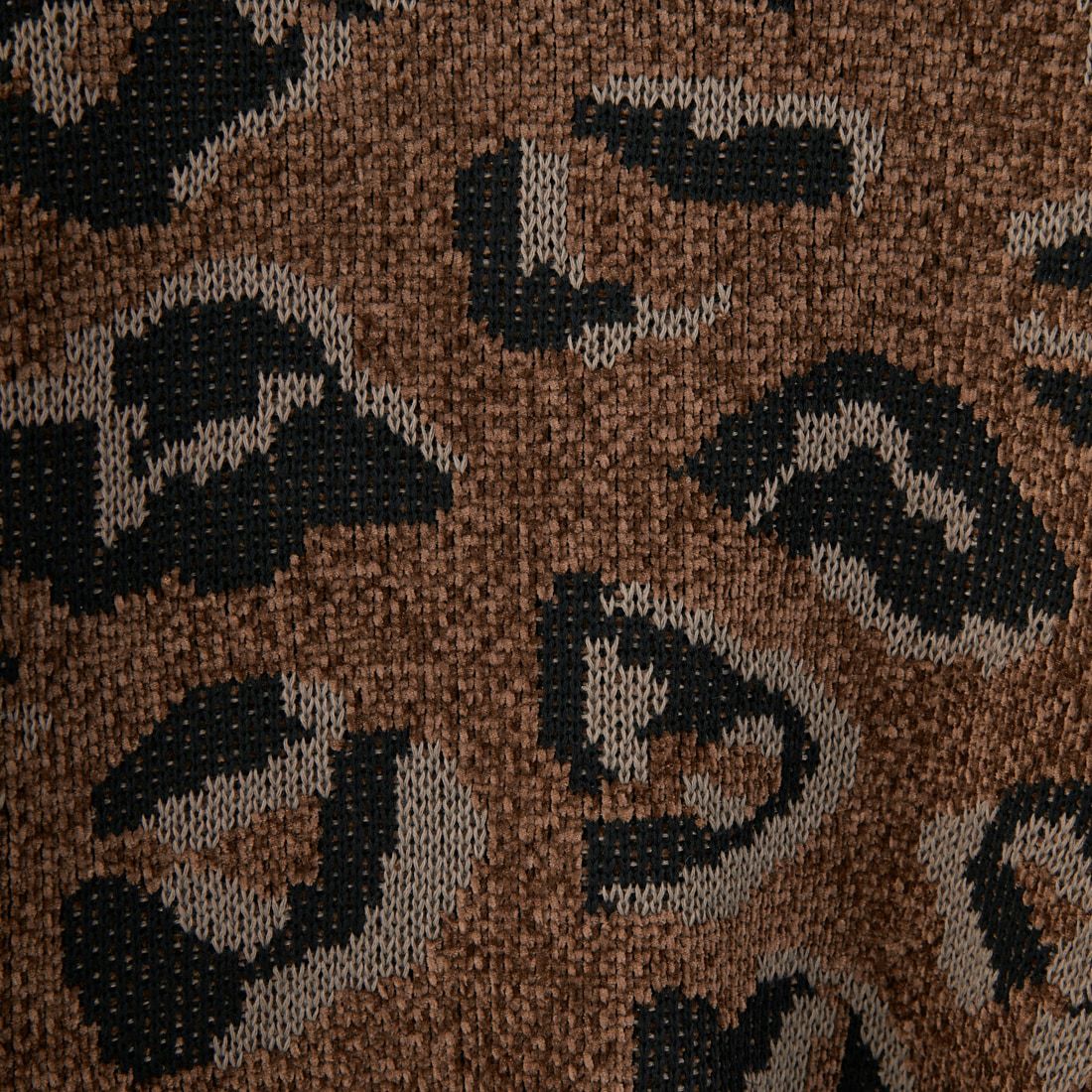 SLICK [スリック] モールヤーン レオパードジャカード プルオーバーニット [5151056] 500 BROWN