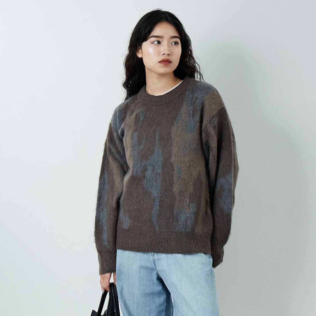 500 BROWN&&モデル身長：162cm 着用サイズ：0&&