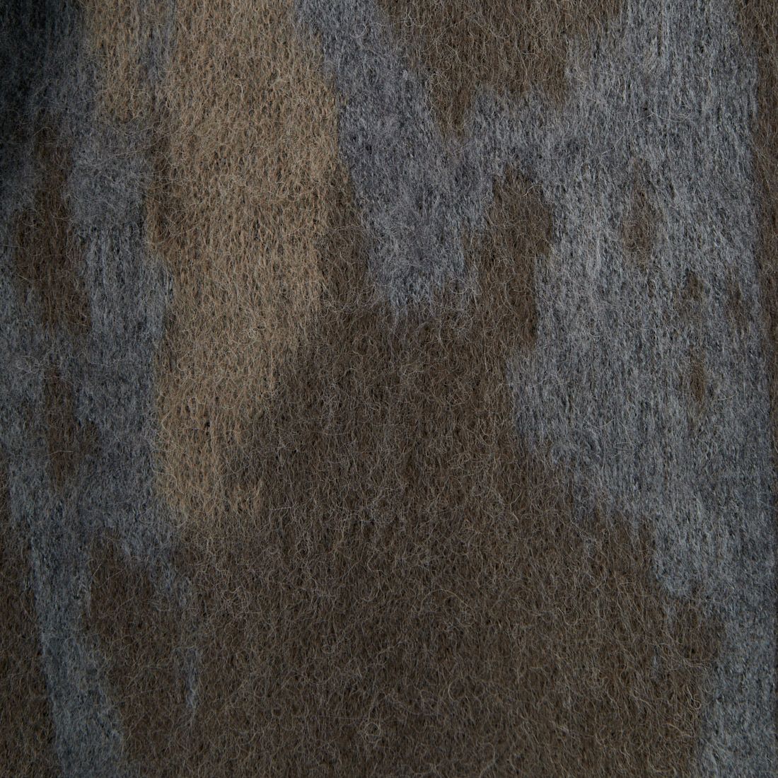 SLICK [スリック] シャギーモヘア アブストラクトジャガードプルオーバー [5151058] 500 BROWN