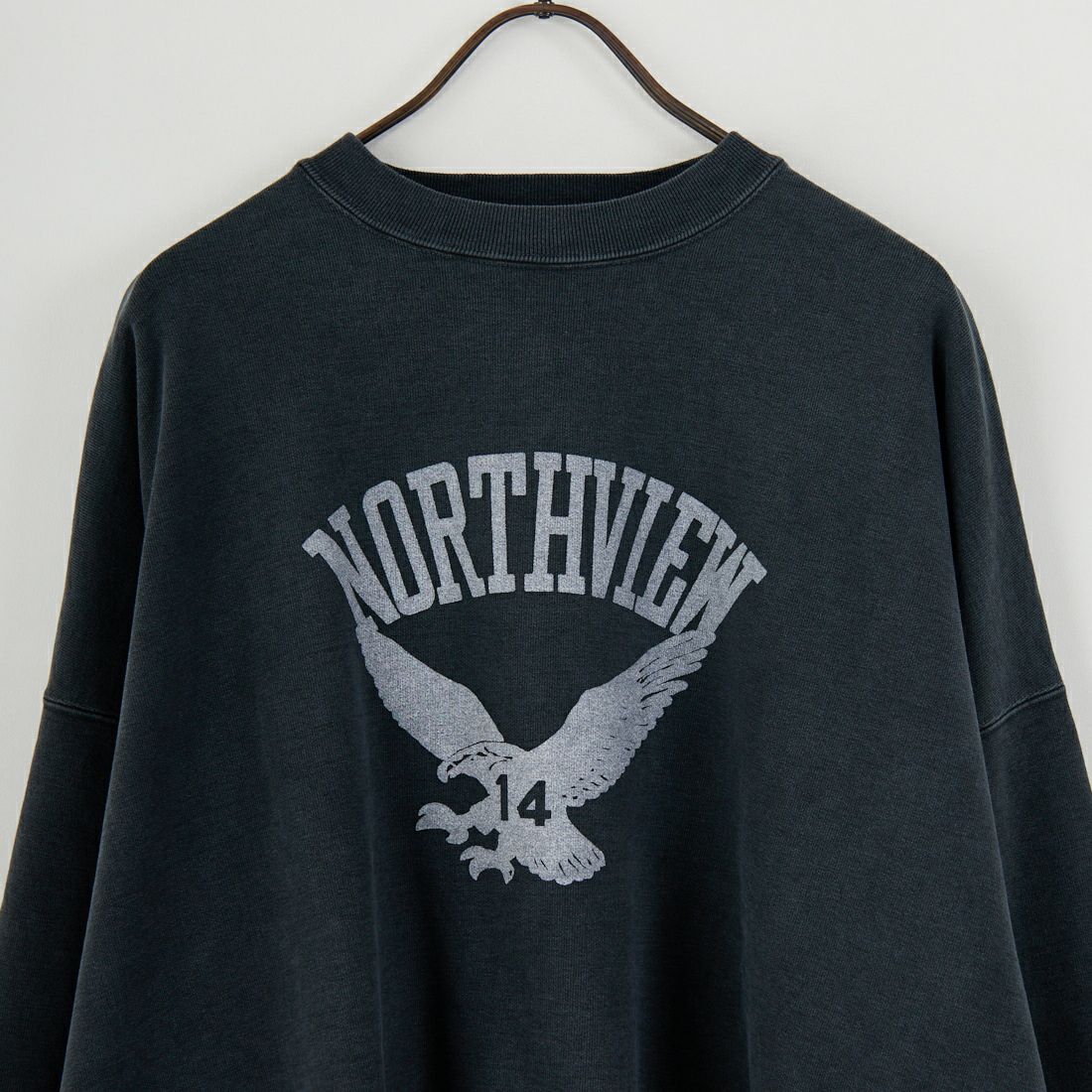 REMI RELIEF [レミレリーフ] 別注 SP加工 ダメージクルーネックスウェット [RN29373269-JF] BLACK