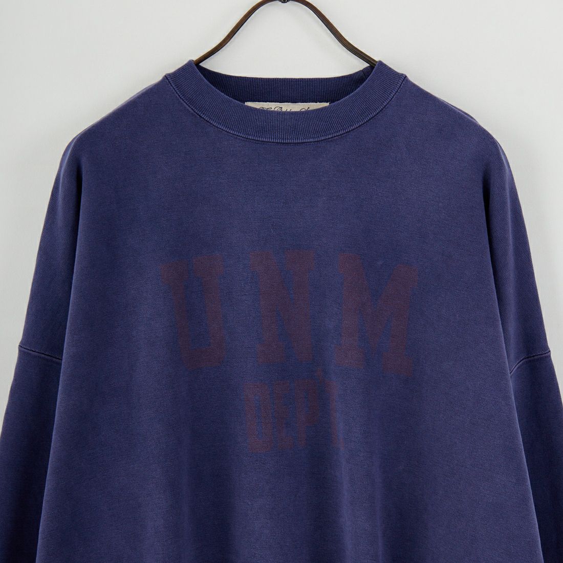 REMI RELIEF [レミレリーフ] 別注 SP加工 ダメージクルーネックスウェット [RN29373271-JF] NAVY