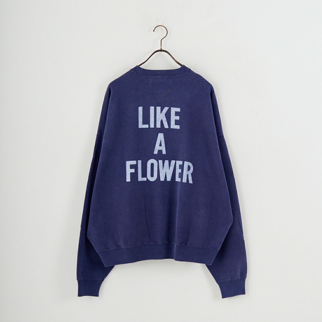 REMI RELIEF [レミレリーフ] 別注 SP加工 ダメージクルーネックスウェット [RN29373272-JF] NAVY