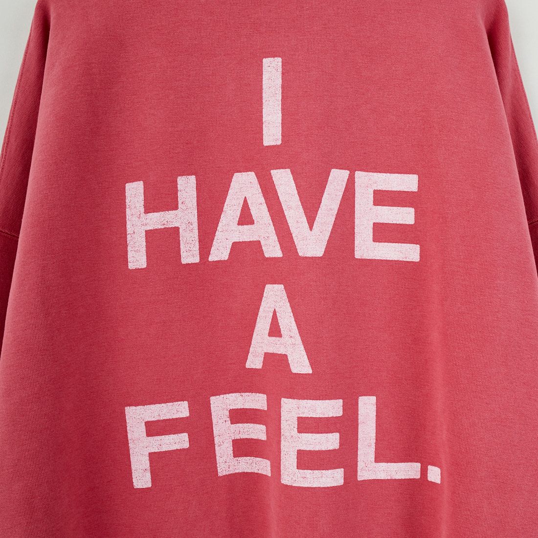 REMI RELIEF [レミレリーフ] 別注 SP加工 ダメージクルーネックスウェット [RN29373275-JF] RED