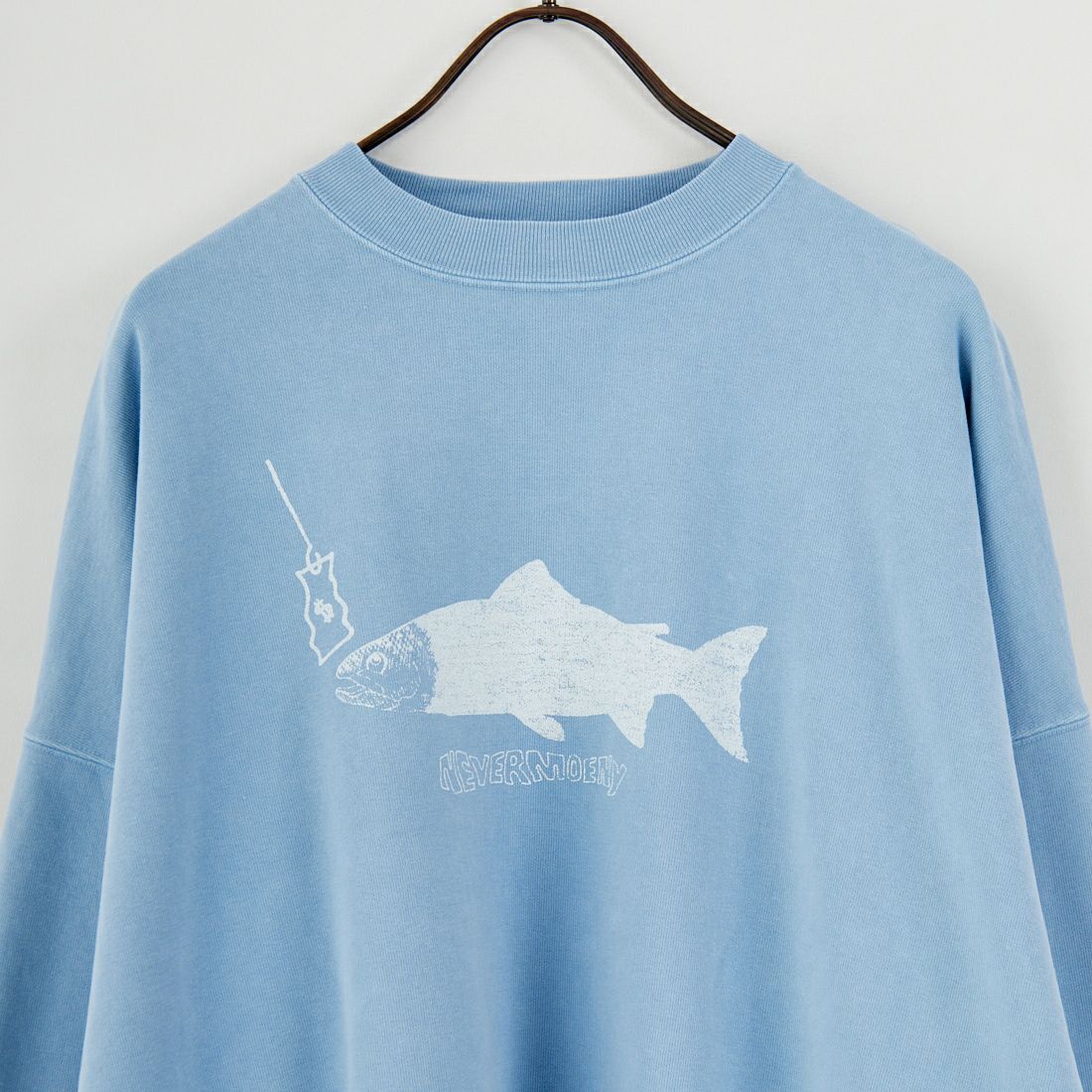 REMI RELIEF [レミレリーフ] 別注 SP加工 ダメージクルーネックスウェット [RN29373277-JF] SAX