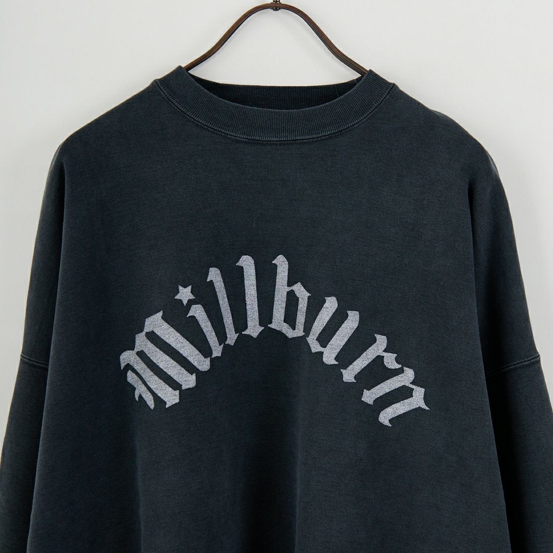 REMI RELIEF [レミレリーフ] 別注 SP加工 ダメージクルーネックスウェット [RN29373270-JF] BLACK