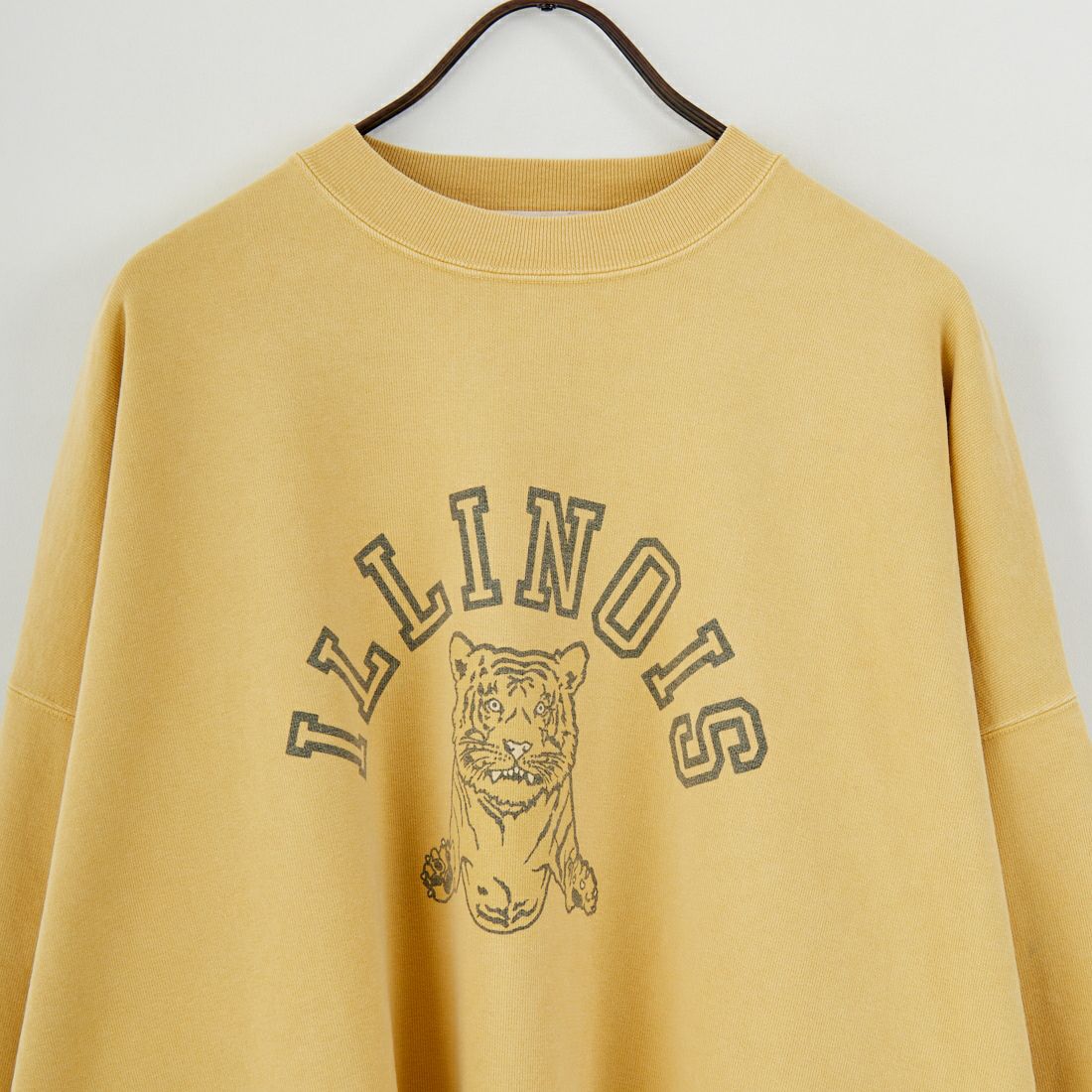 REMI RELIEF [レミレリーフ] 別注 SP加工 ダメージクルーネックスウェット [RN29373276-JF] MUSTARD