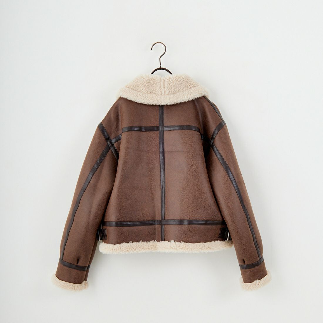 SLICK [スリック] シンセティックレザームートンB-3ジャケット [5111064] 500 BROWN