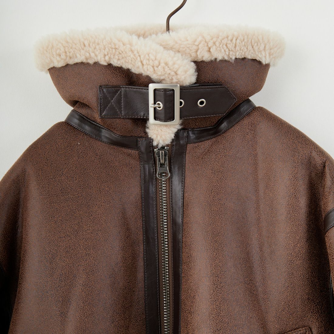 SLICK [スリック] シンセティックレザームートンB-3ジャケット [5111064] 500 BROWN