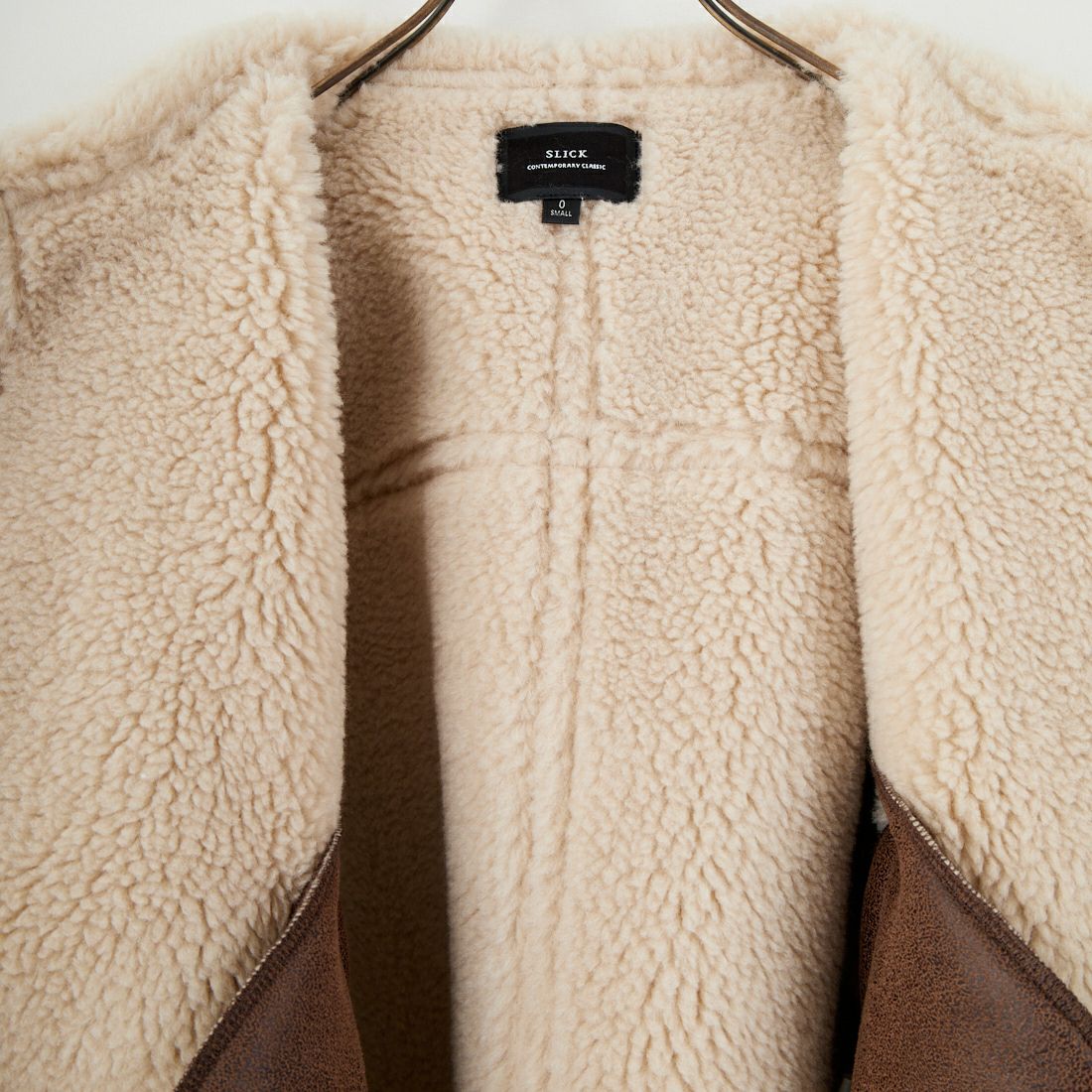 SLICK [スリック] シンセティックレザームートンB-3ジャケット [5111064] 500 BROWN