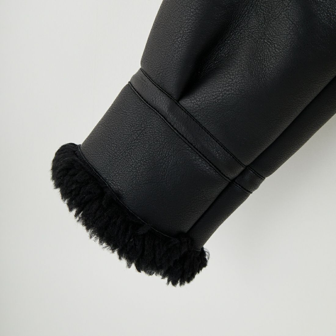 SLICK [スリック] シンセティックレザームートンB-3ジャケット [5111064] 700 BLACK