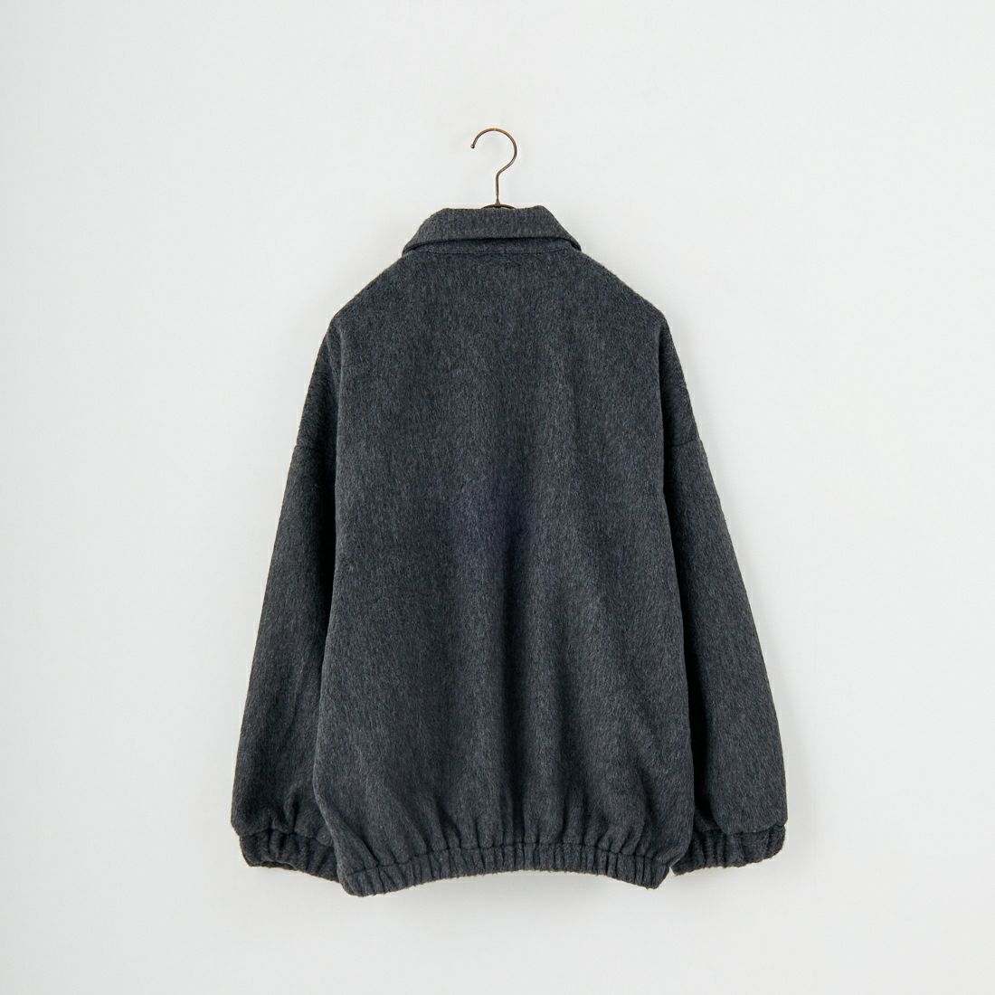 SLICK [スリック] シャギーメルトンジップアップブルゾン [5111062] 805 CHARCO