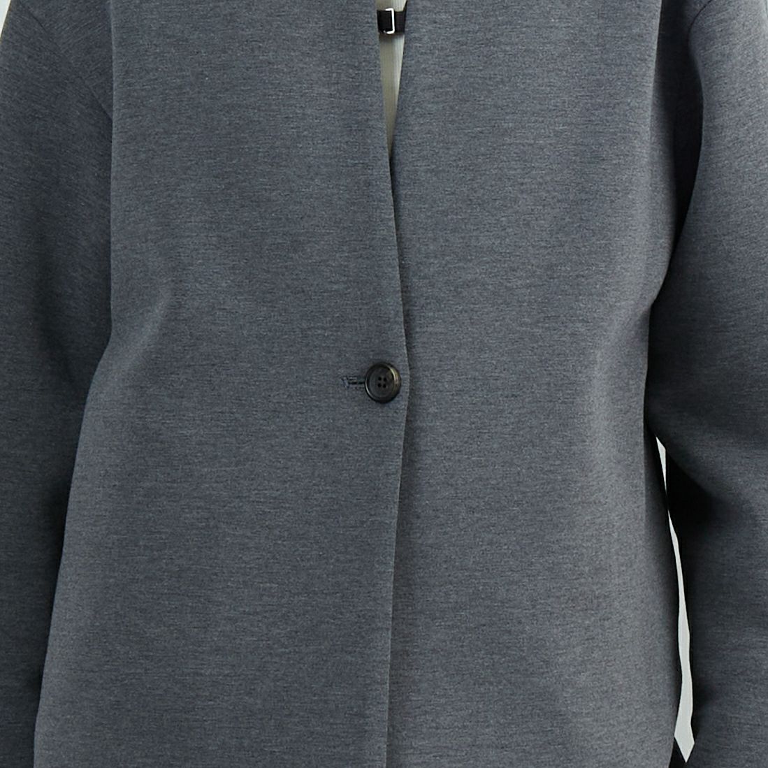 CLOCHE [クロシェ] ダンボールハーフコート [55085044] ﾁｬｺｰﾙ &&モデル身長：162cm 着用サイズ：2&&