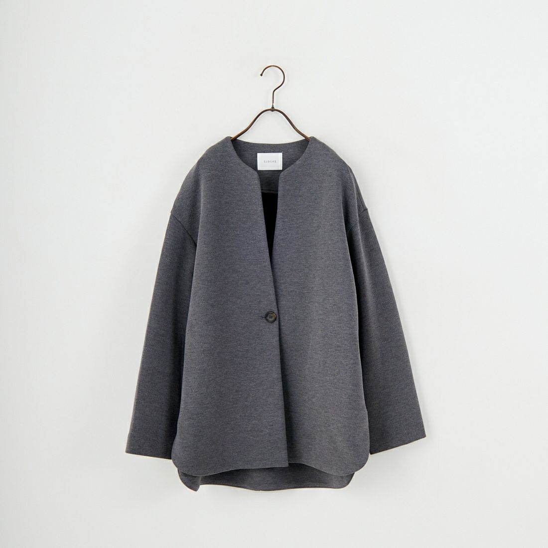 CLOCHE [クロシェ] ダンボールハーフコート [55085044] ﾁｬｺｰﾙ