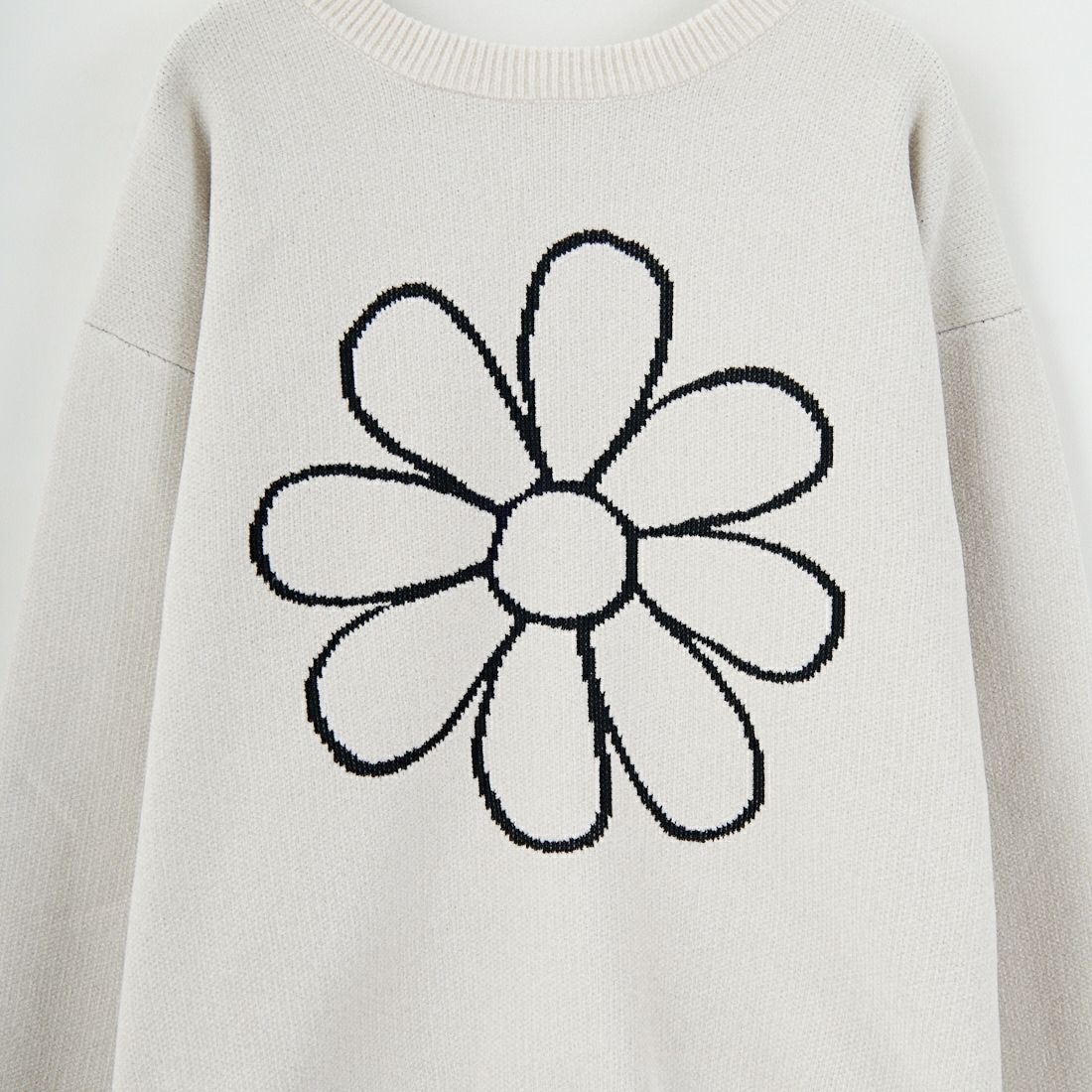 33Degrees [サーティスリーディグリーズ] グラフィックモールクルーネックニット [ND-25755017] 05 IVORY