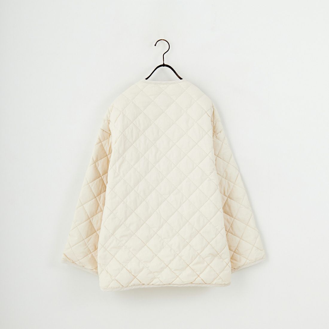 Gymphlex [ジムフレックス] キルトダウンカラーレスジャケット [GY-A0431NYM] OYSTER