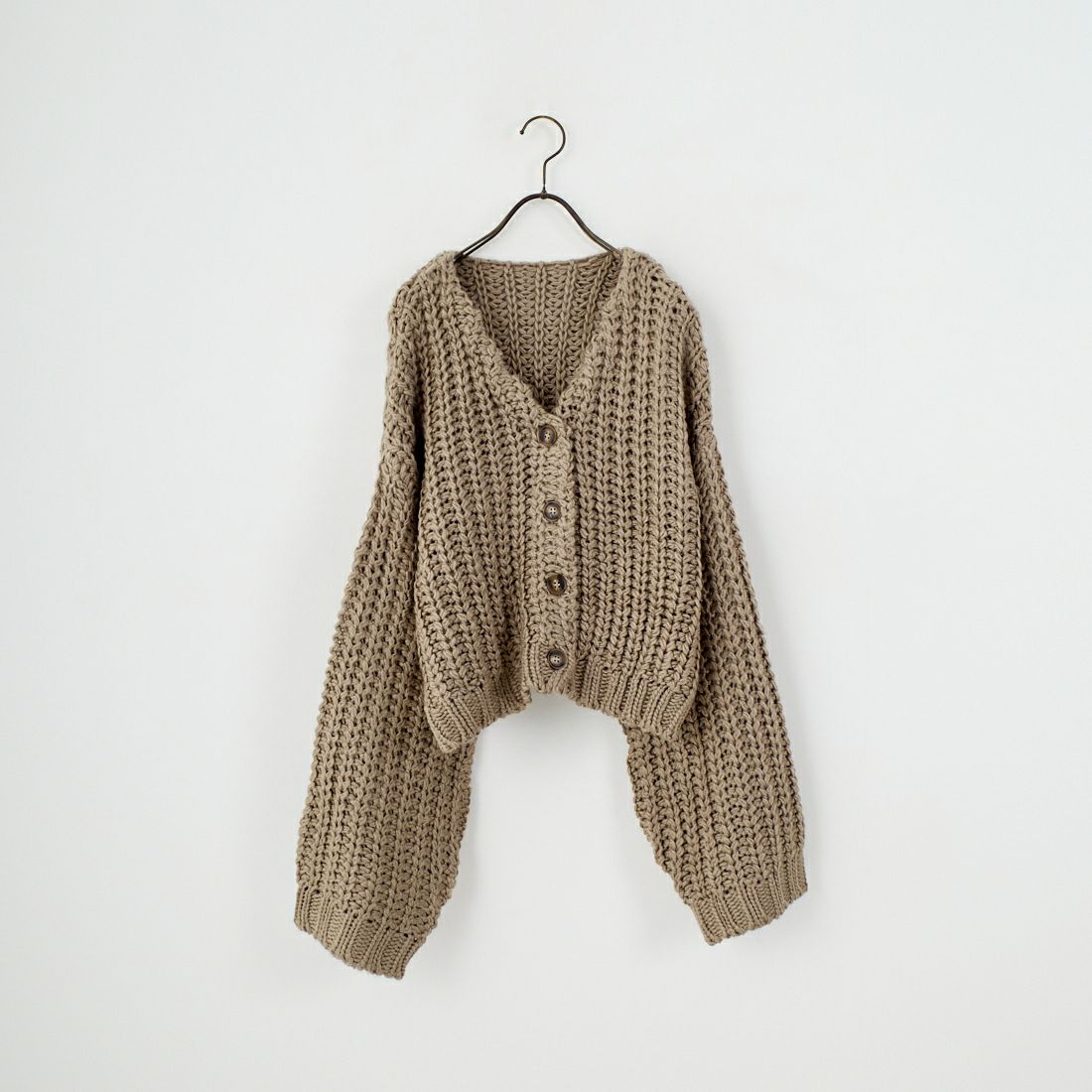 willfully ウィルフリー ペプラムタックニットカーディガン willfully