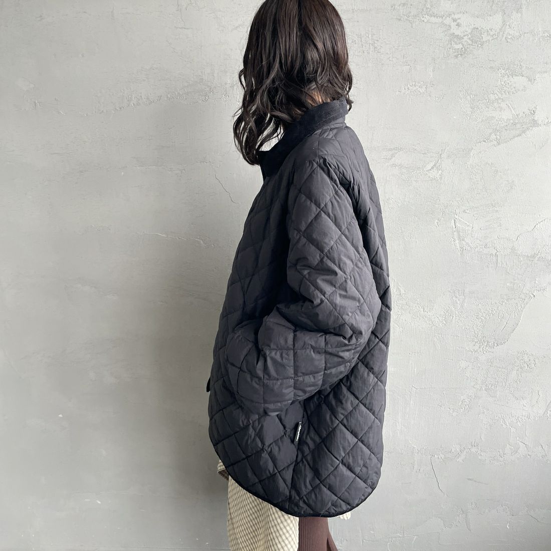 Gymphlex [ジムフレックス] キルトダウンパフスリーブミドルコート [GY-A0717NYM] BLACK