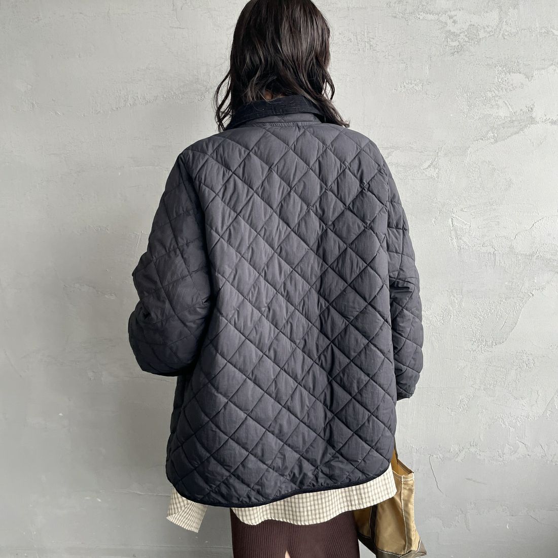 Gymphlex [ジムフレックス] キルトダウンパフスリーブミドルコート [GY-A0717NYM] BLACK