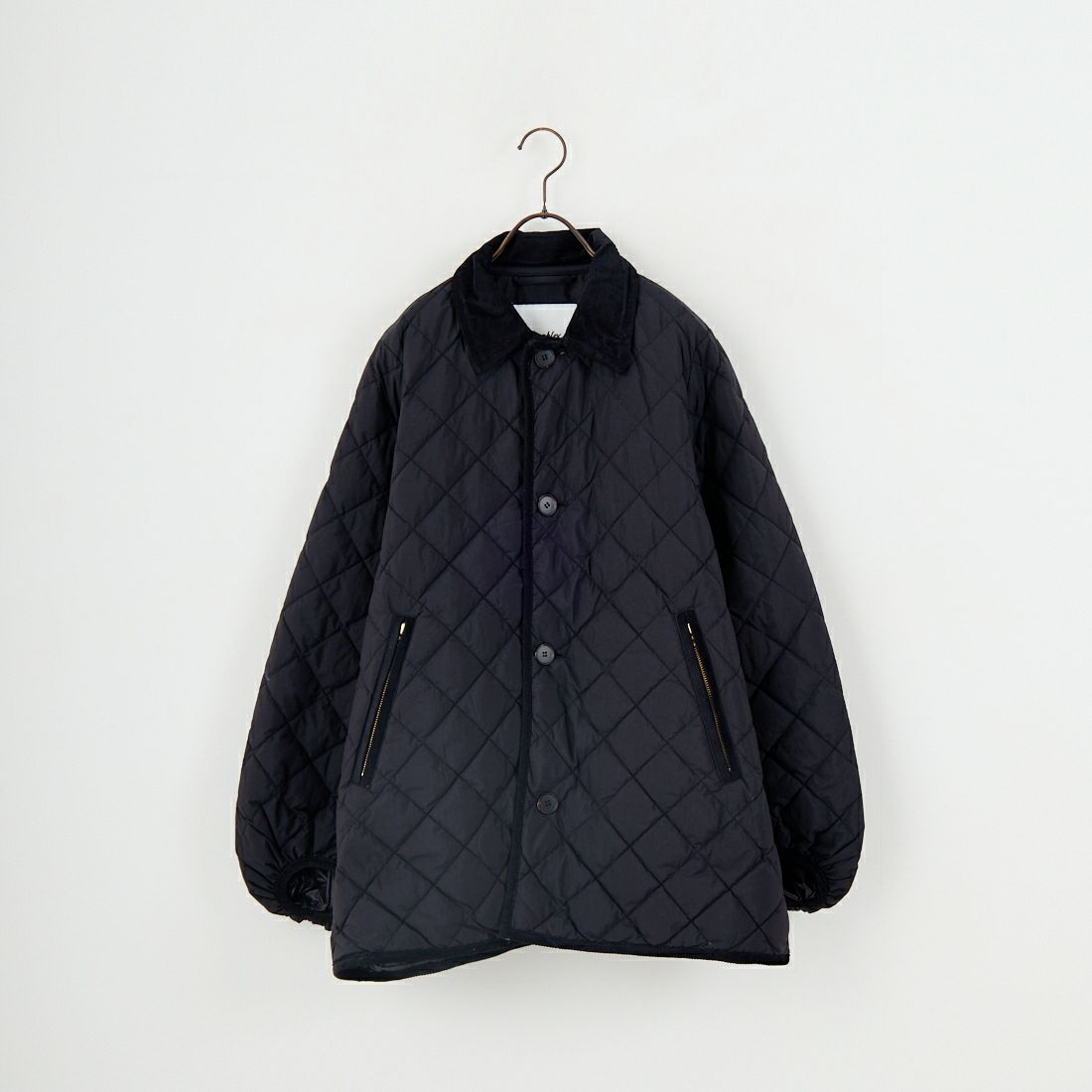 Gymphlex [ジムフレックス] キルトダウンパフスリーブミドルコート [GY-A0717NYM] BLACK
