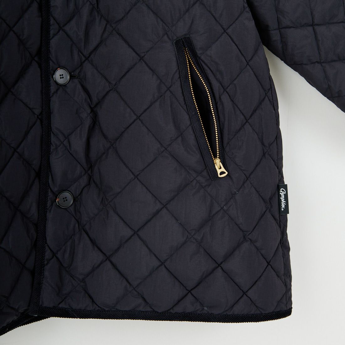 Gymphlex [ジムフレックス] キルトダウンパフスリーブミドルコート [GY-A0717NYM] BLACK