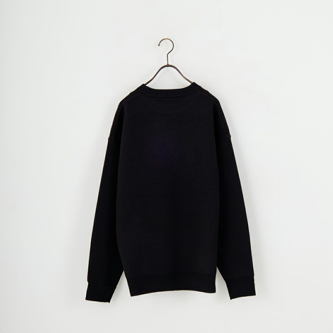 Noir Fabrik [ヌワールファブリック] 人物像柄ダブルジャガードニット [NF-254-097] C BLK/ORG