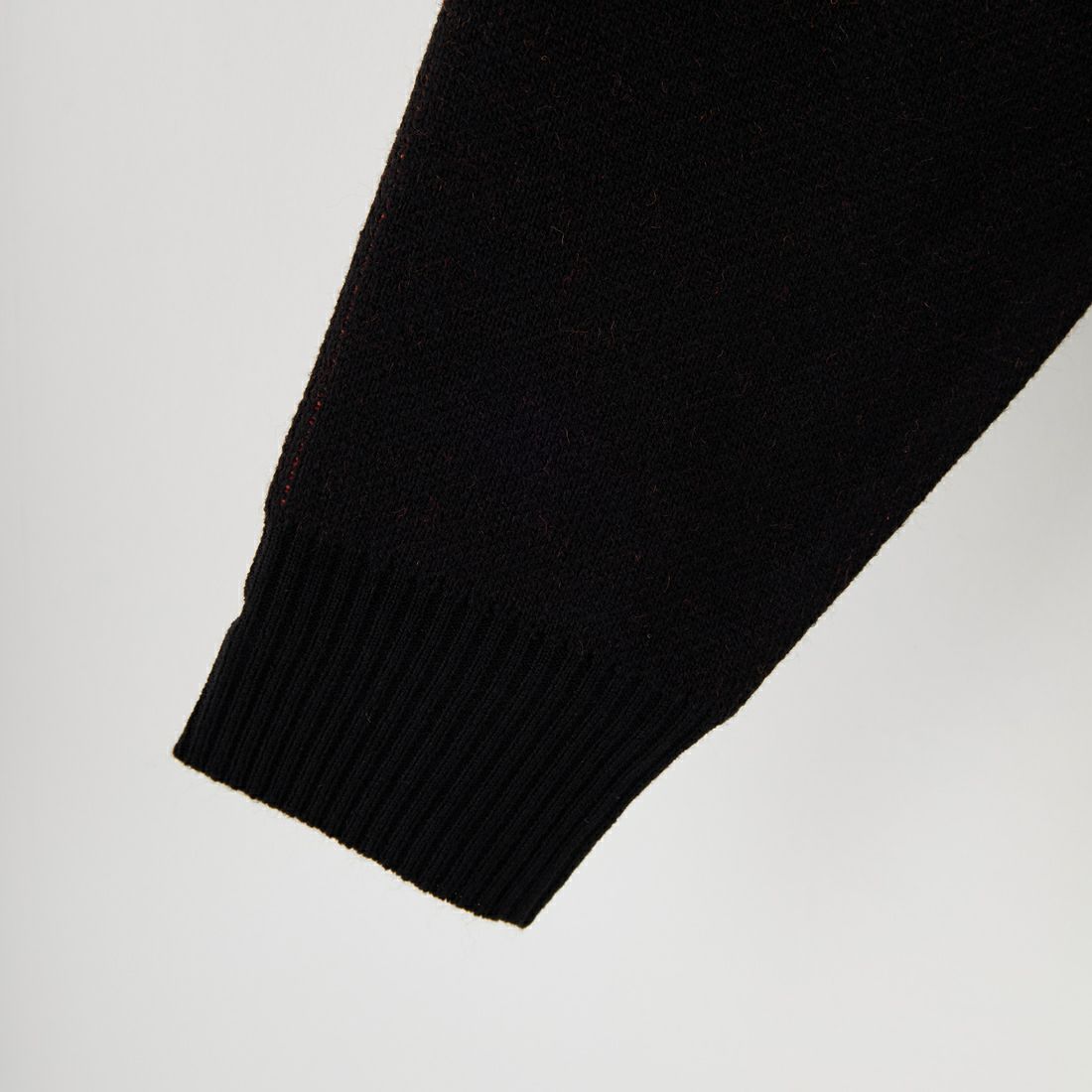 Noir Fabrik [ヌワールファブリック] 人物像柄ダブルジャガードニット [NF-254-097] C BLK/ORG