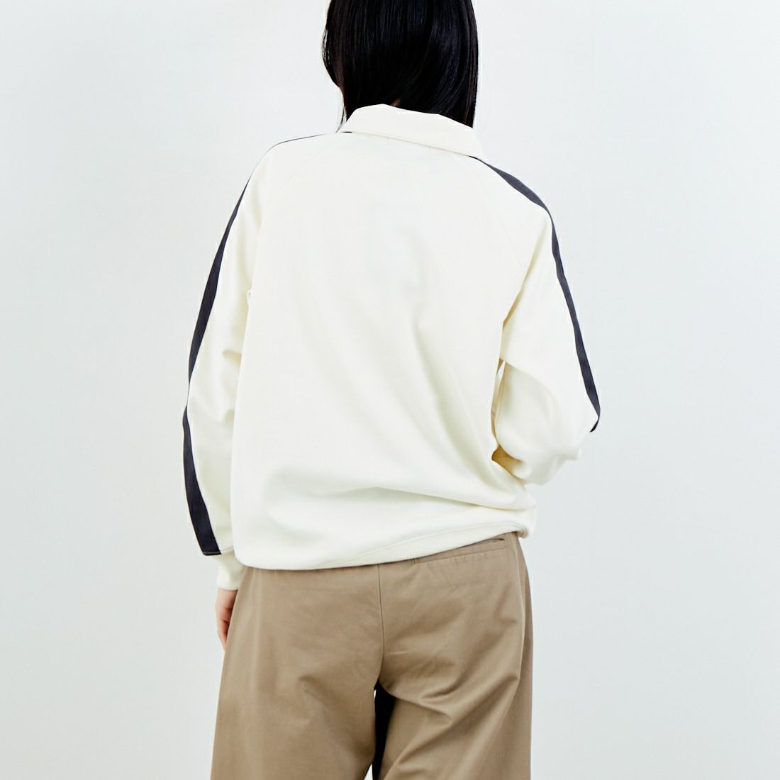 FRED PERRY [フレッドペリー] 別注 配色ライン トラックジャケット [FPM-25A-029JF] ECRU/ANCHO