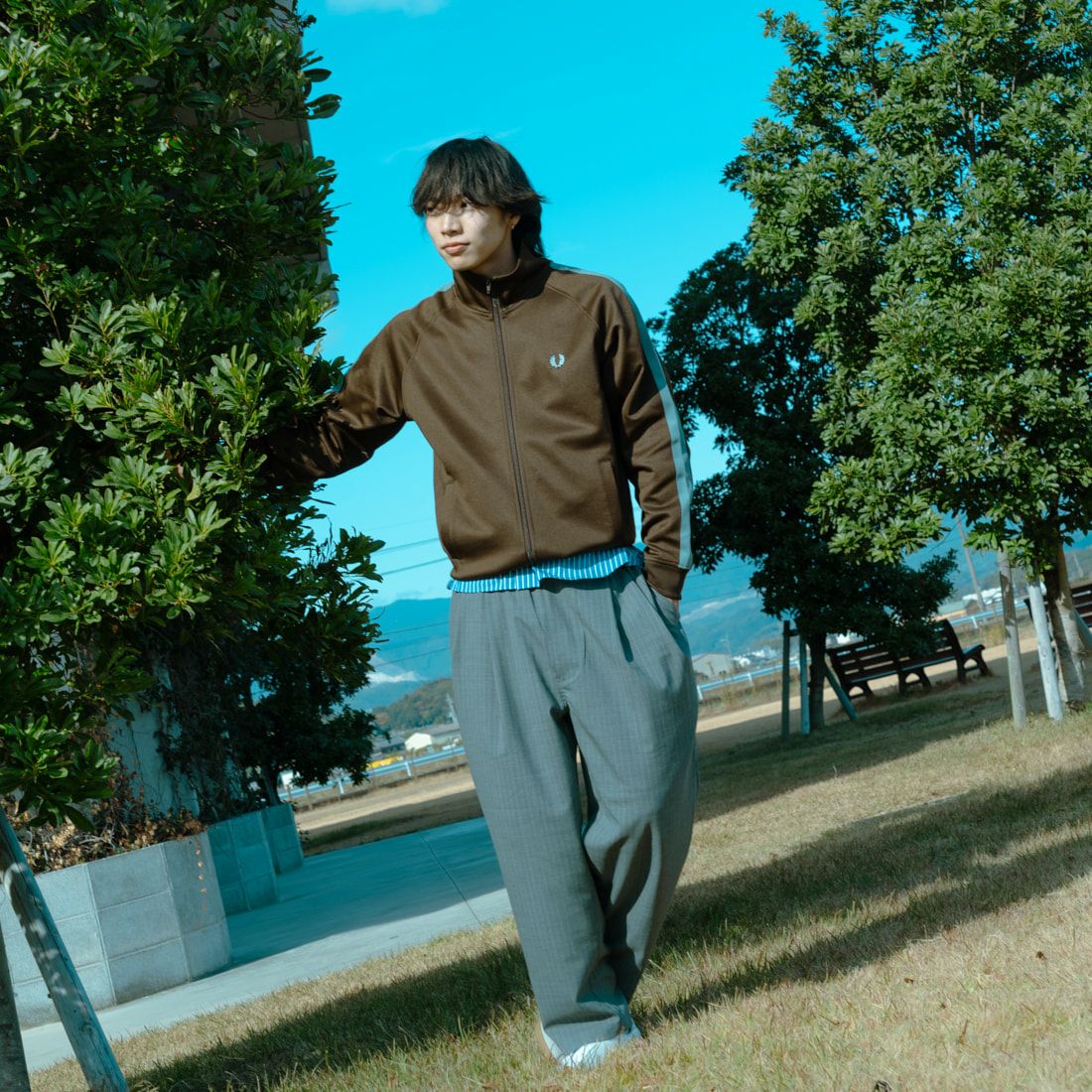 【好配色】FRED PERRY、トラックジャケット、Mサイズ FRED PERRY（フレッドペリー） ジャージ 「WEB先行予約」「FRED PERRY