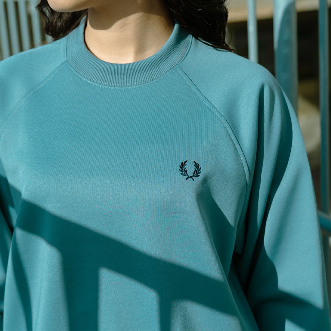 FRED PERRY [フレッドペリー] 別注 トラック クルーネックプルオーバー [FPM-25A-030JF] STOCKPORTB