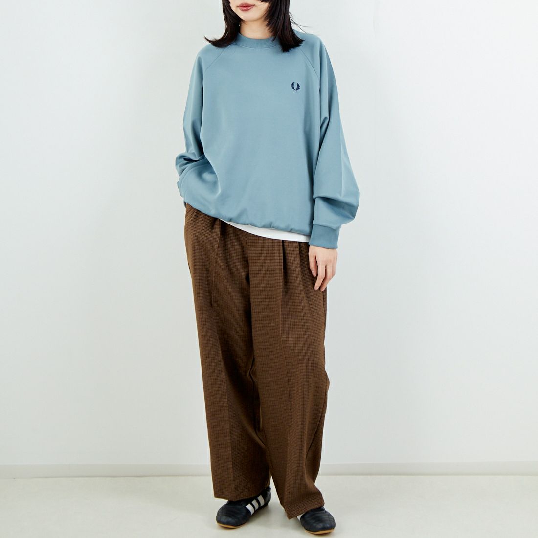 FRED PERRY [フレッドペリー] 別注 トラック クルーネックプルオーバー [FPM-25A-030JF] ECRU/ANCHO