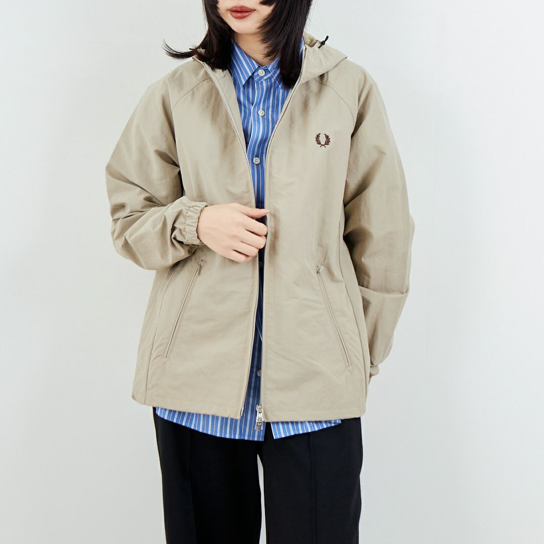 WARM OAT/B&&モデル身長：162cm 着用サイズ：S&&