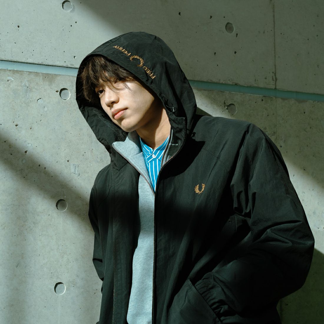 BLACK/SHAD&&モデル身長：179cm 着用サイズ：L&&