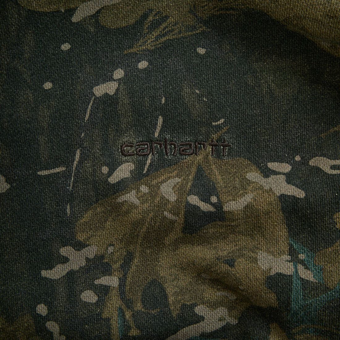 carhartt WIP [カーハートダブリューアイピー] カモ柄フーデッドベントンスウェットシャツ [I034589] CAMO COMBI