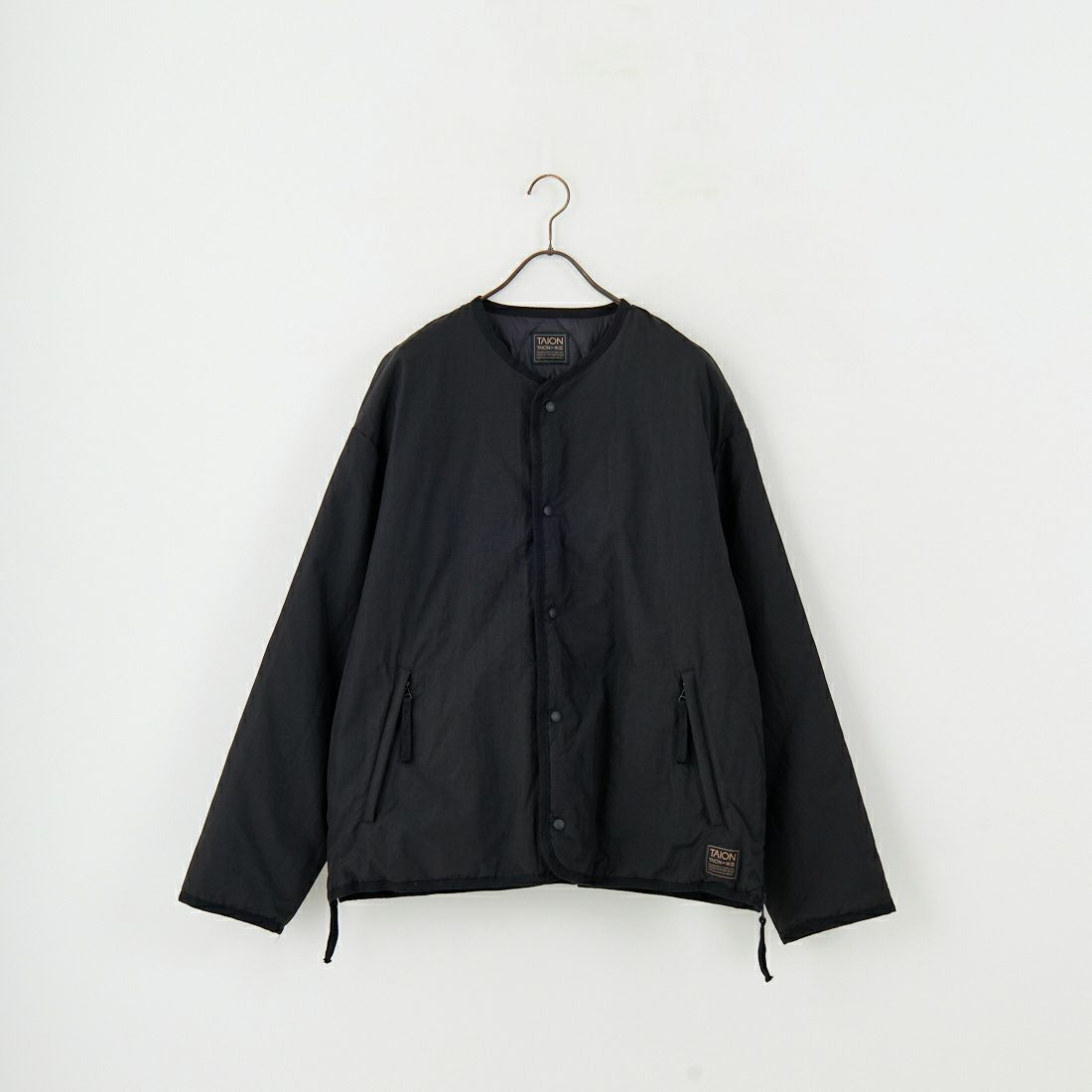 TAION [タイオン] 別注 リバーシブル ライトダウンジャケット [TAION-JF001] BLACK