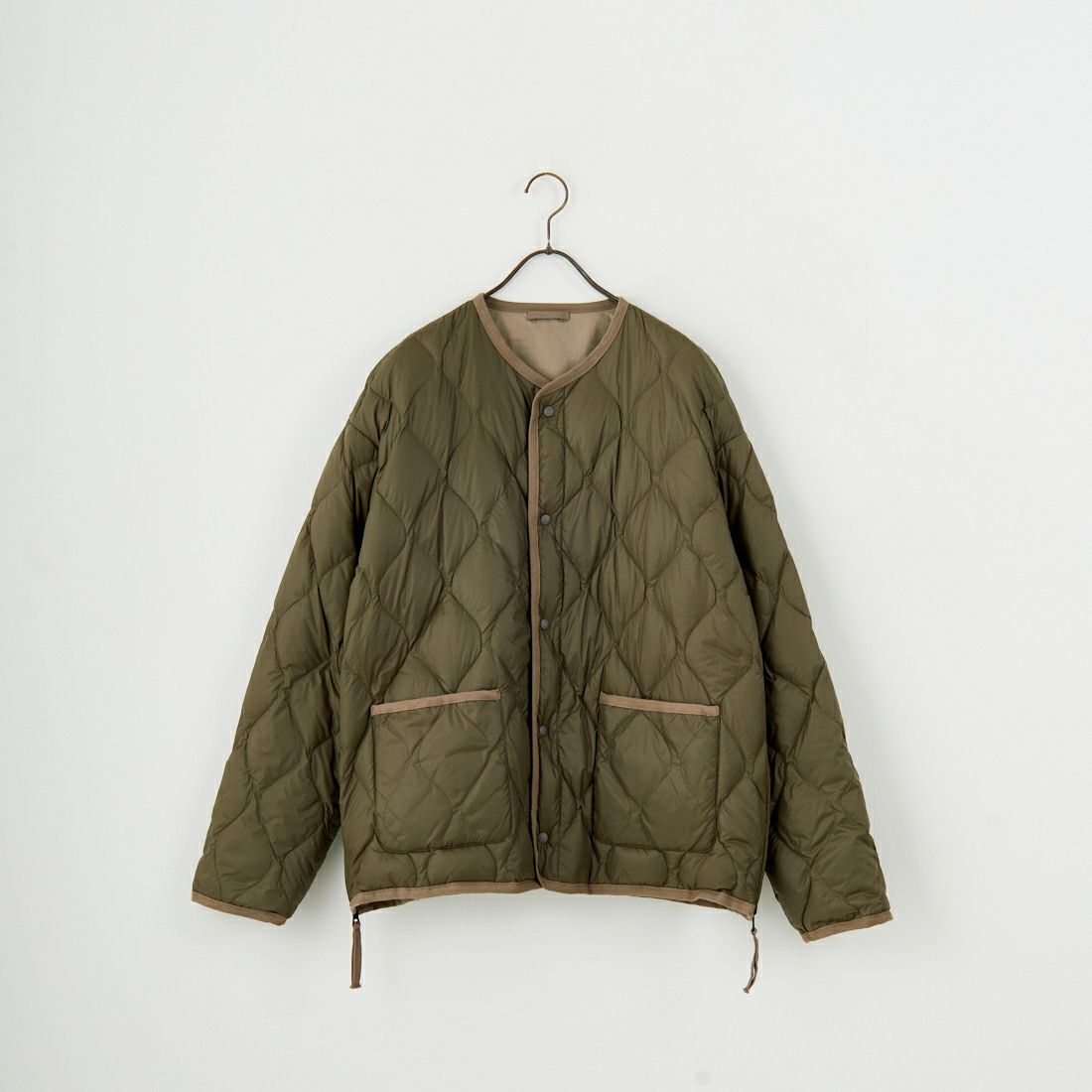 TAION [タイオン] 別注 リバーシブル ライトダウンジャケット [TAION-JF001] KHAKI