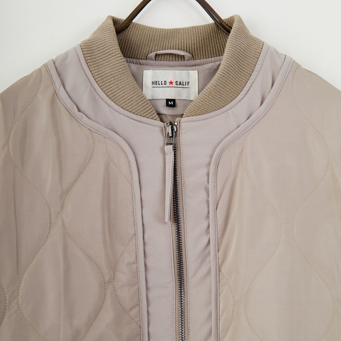 HELLO CALIF [ハローカリフ] キルティングボンバージャケット [511002IN] GREIGE
