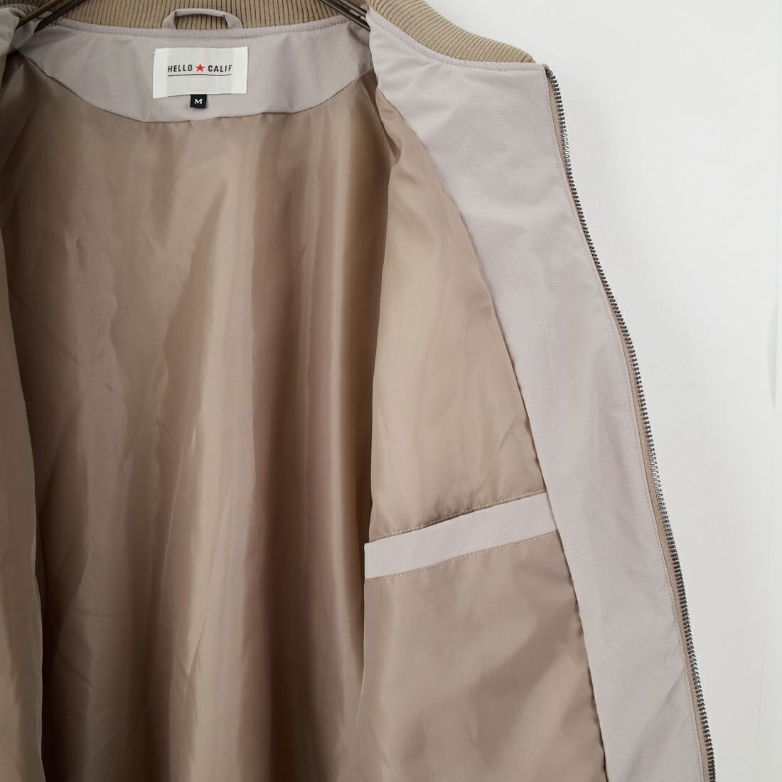 HELLO CALIF [ハローカリフ] キルティングボンバージャケット [511002IN] GREIGE