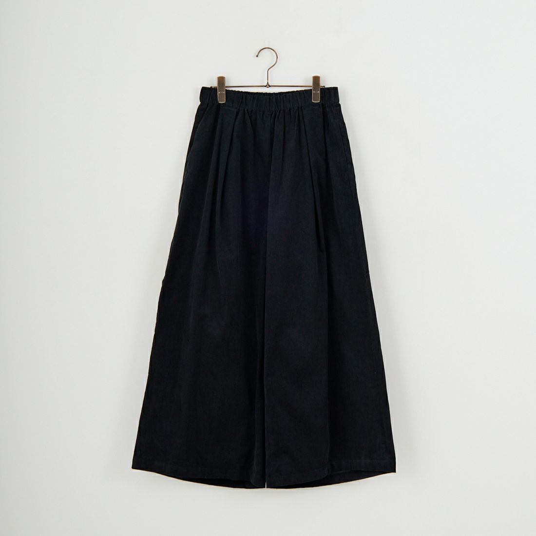 mizuiro ind [ミズイロインド] コーデュロイタックワイドパンツ [4-260067] 99 BLACK